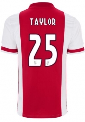 Kenneth Taylor 25 Ajax 20-21 Home Soccer Jersey Shirt
