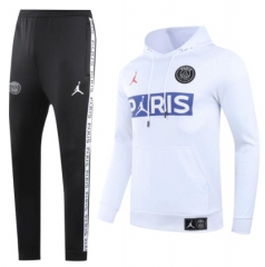 20-21 PSG White Hoody Top and Pants