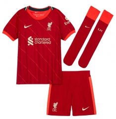 Children 21-22 Liverpool Home Soccer Full Kits