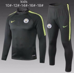 18-19 Children Manchester City Green Training Suit