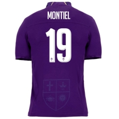18-19 Fiorentina MONTIEL 19 Home Soccer Jersey Shirt