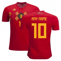 Belgium 2018 World Cup Home Personalized Soccer Jersey Shirt