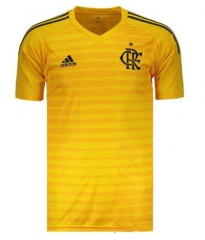 18-19 CR Flamengo Yellow Goalkeeper Soccer Jersey Shirt