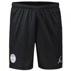 18-19 PSG Jordan X Third Black Soccer Shorts