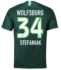 18-19 VfL Wolfsburg STEFANIAK 34 Home Soccer Jersey Shirt