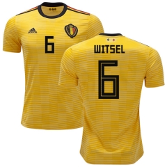 Belgium 2018 World Cup Away AXEL WITSEL 6 Soccer Jersey Shirt