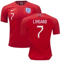 England 2018 FIFA World Cup JESSE LINGARD 7 Away Soccer Jersey Shirt