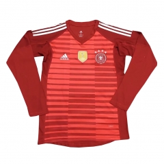 Germany 2018 FIFA World Cup Goalkeeper Red LS Soccer Jersey Shirt