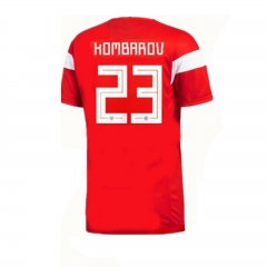 Russia 2018 World Cup Home Dmitriy Kombarov Soccer Jersey Shirt
