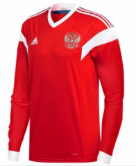 Russia 2018 World Cup Home Long Sleeve Soccer Jersey Shirt