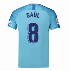 18-19 Atletico Madrid Saúl 8 Away Soccer Jersey Shirt