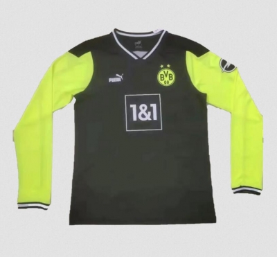 Long Sleeve 21-22 Borussia Dortmund Fourth Soccer Jersey Shirt