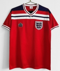 Retro 1982 England Red Away Soccer Jersey Shirt