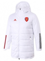 21-22 Arsenal White Long Winter Jacket