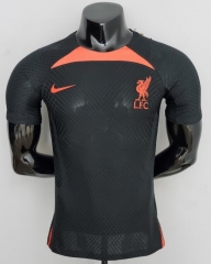 Player Version Jersey 2022-23 Liverpool Kit Black Pre-Match Training Shirt