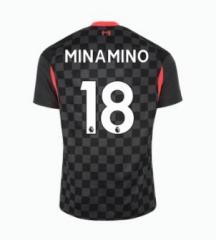 Takumi Minamino 18 Liverpool 20-21 Third Soccer Jersey Shirt