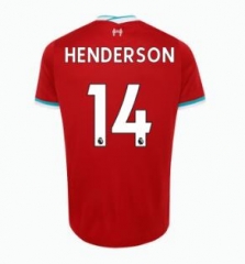 Jordan Henderson 14 Liverpool 20-21 Home Soccer Jersey Shirt