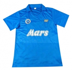 Retro 88-89 Napoli Blue Home Soccer Jersey Shirt