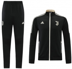 21-22 Juventus Black Training Jacket and Pants