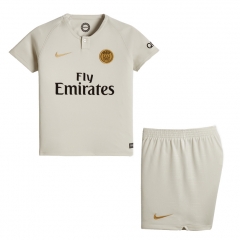 18-19 PSG Away Children Soccer Jersey Kit Shirt + Shorts