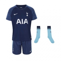 18-19 Tottenham Hotspur Away Children Soccer Whole Kit Shirt + Shorts + Socks