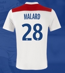 18-19 Olympique Lyonnais MALARD 28 Home Soccer Jersey Shirt