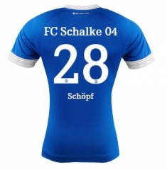 18-19 FC Schalke 04 Alessandro Schopf 28 Home Soccer Jersey Shirt