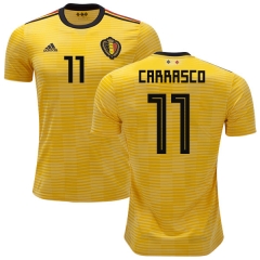 Belgium 2018 World Cup Away YANNICK CARRASCO 11 Soccer Jersey Shirt