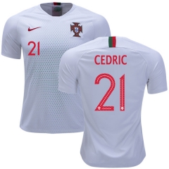 Portugal 2018 World Cup CEDRIC 21 Away Soccer Jersey Shirt