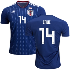 Japan 2018 World Cup TAKASHI INUI 14 Home Soccer Jersey Shirt
