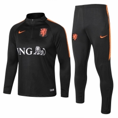 Netherlands 2018 Black Training Suit(Shirt+Trouser)