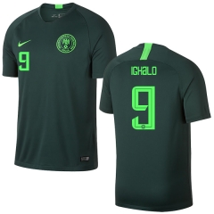 Nigeria Fifa World Cup 2018 Away Odion Ighalo 9 Soccer Jersey Shirt