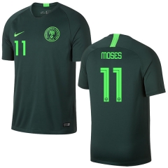 Nigeria Fifa World Cup 2018 Away Victor Moses 11 Soccer Jersey Shirt