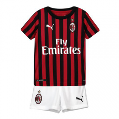 Children 19-20 AC Milan Home Soccer Uniforms