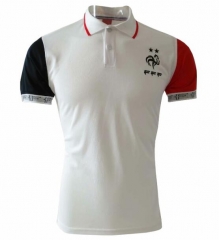 2019 France White Color Polo Jersey Shirt