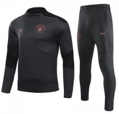 20-21 Manchester City Black Training Top and Pants