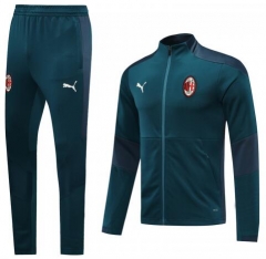 20-21 AC Milan Green Training Jacket and Pants