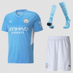 21-22 Manchester City Home Soccer Full Kits