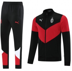21-22 AC Milan Black Red Training Jacket and Pants
