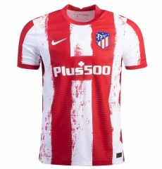 Player Version 21-22 Atletico Madrid Home Soccer Jersey Shirt