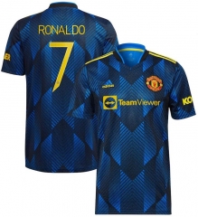 Ronaldo #7 UCL 21-22 Manchester United Third Soccer Jersey Shirt