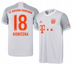 Leon Goretzka 18 Bayern Munich 20-21 Away Soccer Jersey Shirt