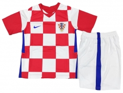 Children 2020-2021 Euro Croatia Home Soccer Kit