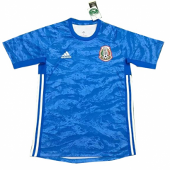 2019 Mexico Blue Goalkeeper Soccer Jersey Shirt