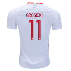 Poland 2018 World Cup Home Kamil Grosicki Soccer Jersey Shirt
