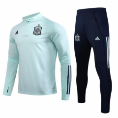 2020 Euro Spain Light Green Tracksuits Top and Pants
