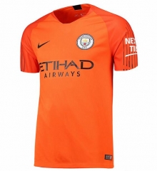 18-19 Manchester City Orange Home Goalkeeper Jersey Shirt