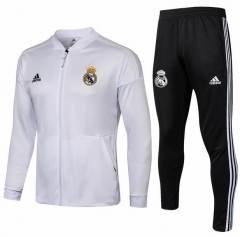 18-19 Real Madrid White ZNE Training Suit (Jacket+Trouser)
