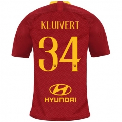 18-19 AS Roma KLUIVERT 34 Home Soccer Jersey Shirt