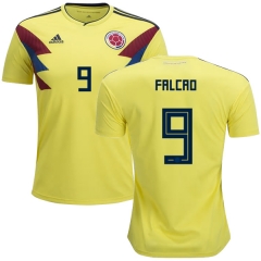 Colombia 2018 World Cup RADAMEL FALCAO 9 Home Soccer Jersey Shirt
